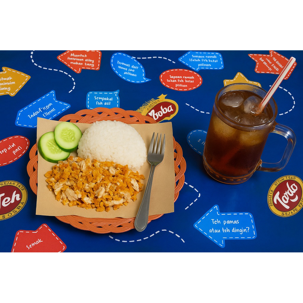 

Paket Ayam Geprek + Nasi + Es Teh