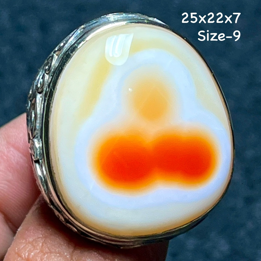 Cincin Batu Akik Natural Sulaiman (Asli Alam)