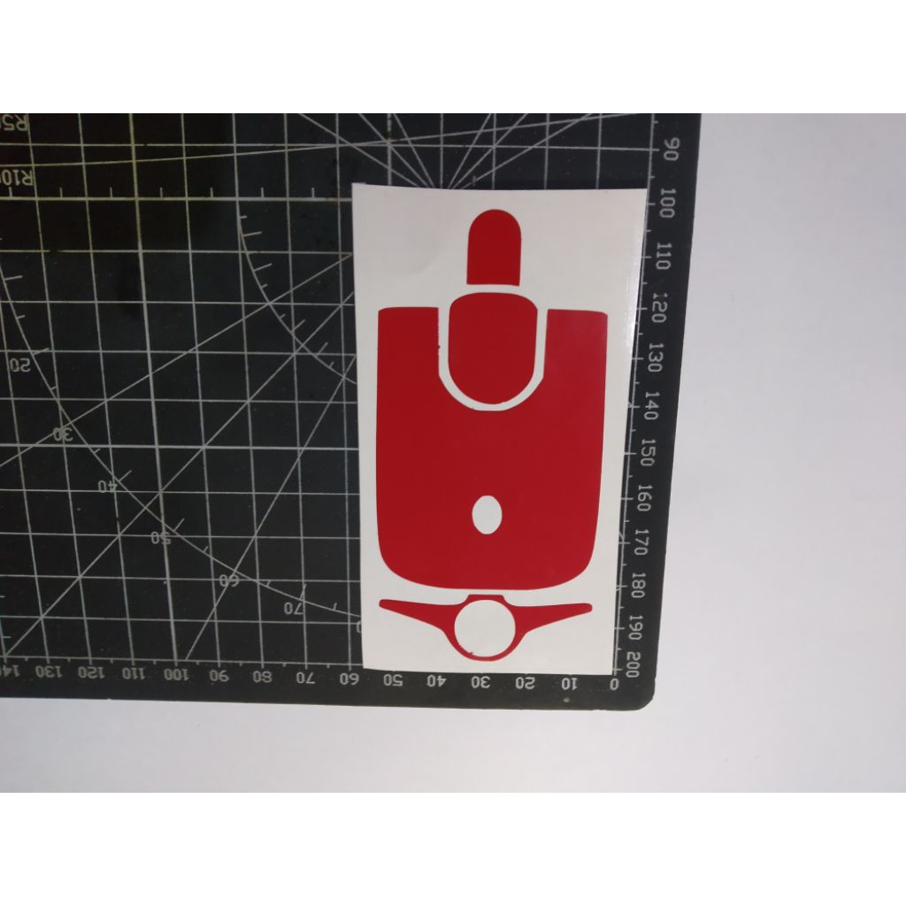 stiker cutting vespa