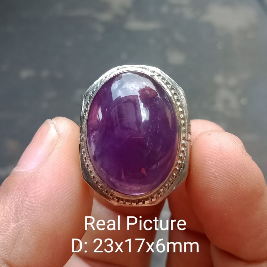 Batu permata Amethys Brazil Natural top real Quality (Realpic) stok 1