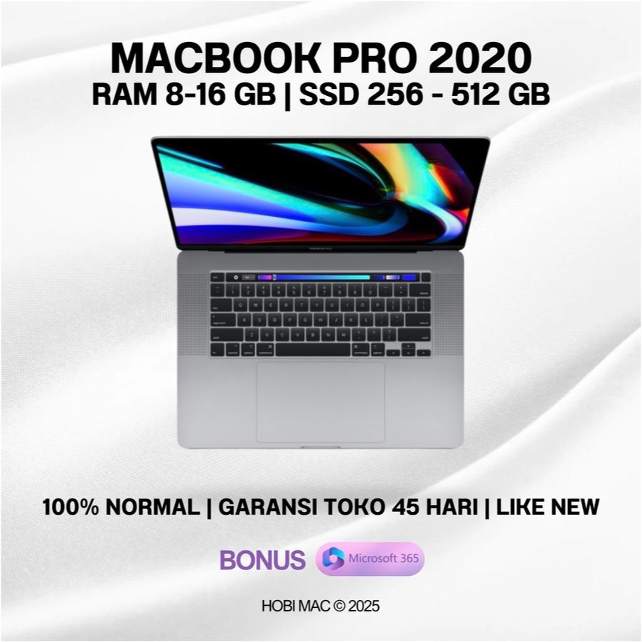 Macbook Pro 2020 RAM 16-32GB / SSD 512 GB - 1 TB