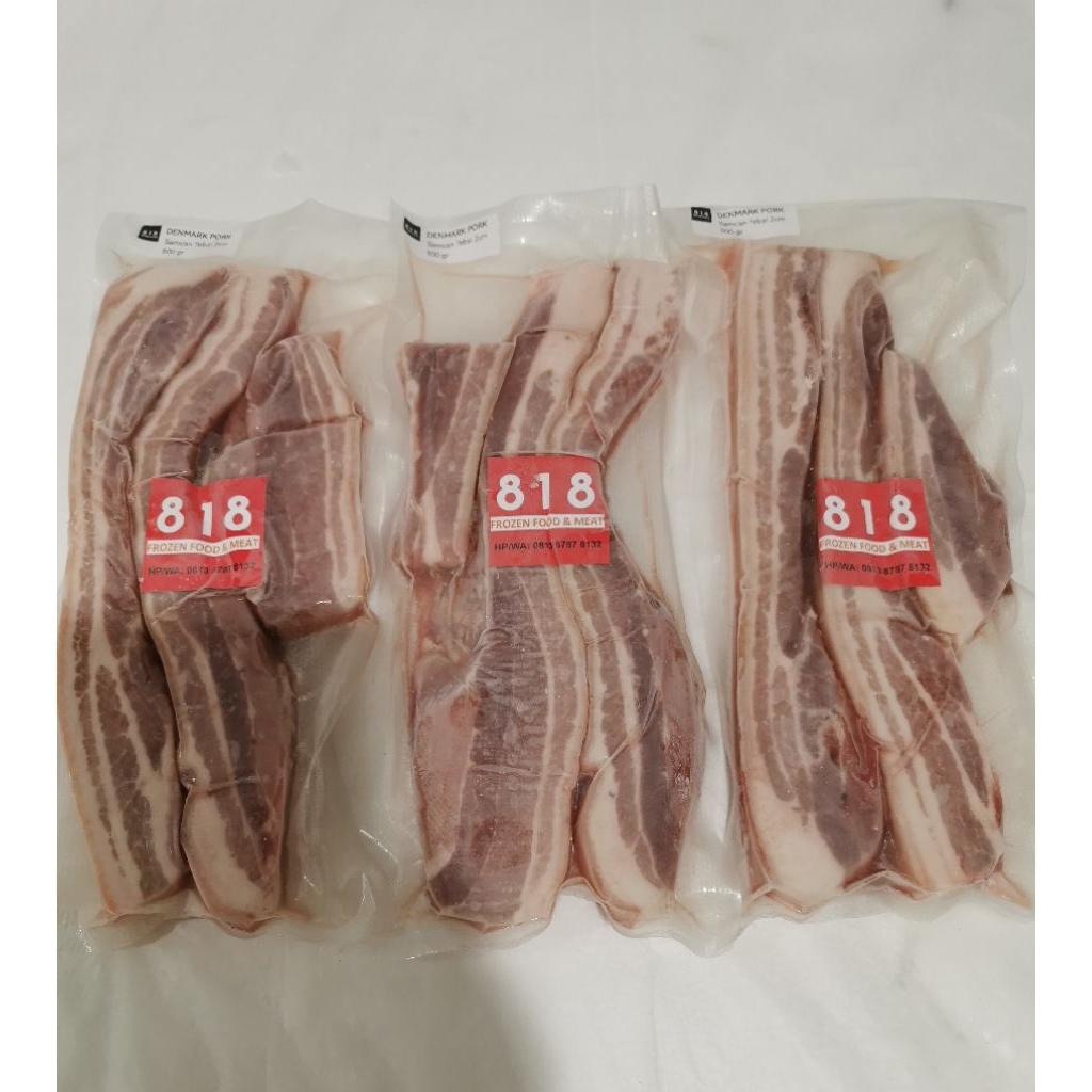 

Pork Belly / Samcan slice (tebal) Denmark