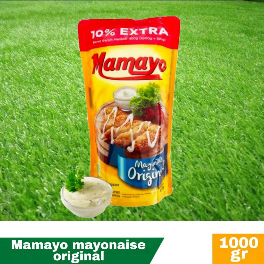 

Mamayo Mayonaise Original 1000gr Bonus 100gr Mayones 1kg Kemasan Botol Ekonomis