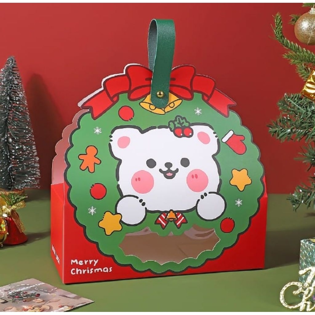 Box natal 2 jar 400ml Box Natal cookies Box Natal Kuker Box Natal Kue kering Dus Kue Natal Box natal