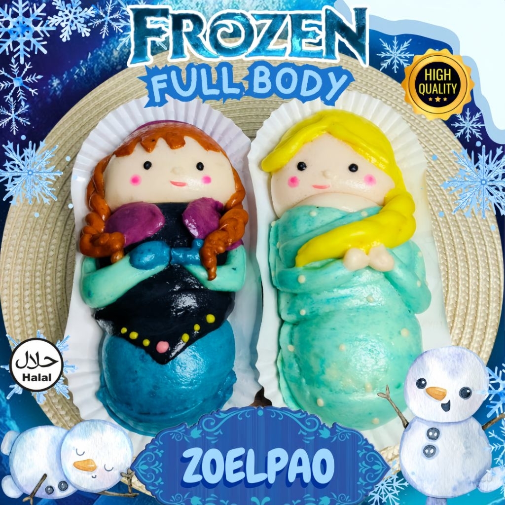

Bakpao Fullbody Karakter Frozen & Couple, Lucu/Enaak & Halal