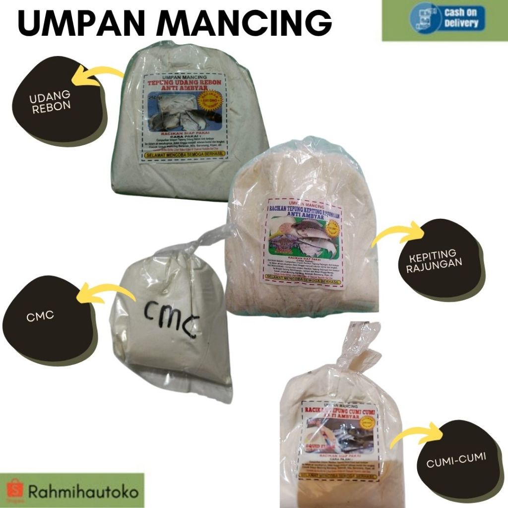 Umpan Mancing Cumi Cumi Ikan Sungai Laut Gabus Wader Patin