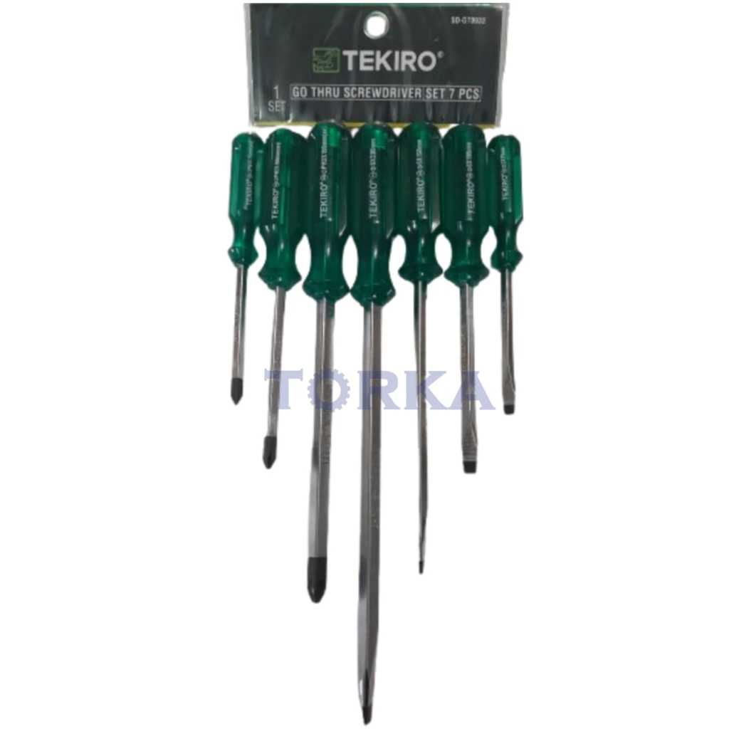 Obeng Ketok Tembus TEKIRO Set 7 Pcs SD GT0932