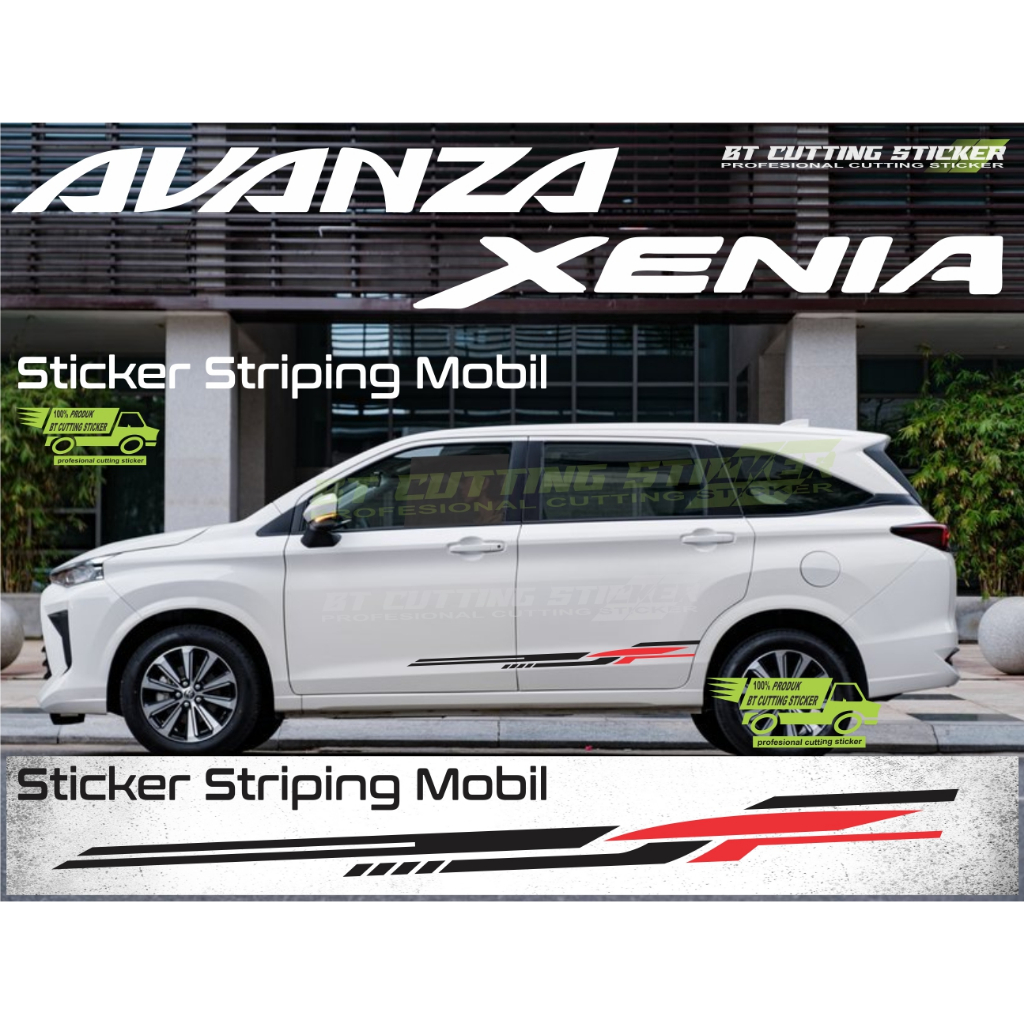 AVN41 Stiker Striping Mobil / All New Avanza / All New Veloz / All New Xenia / Stiker mobil