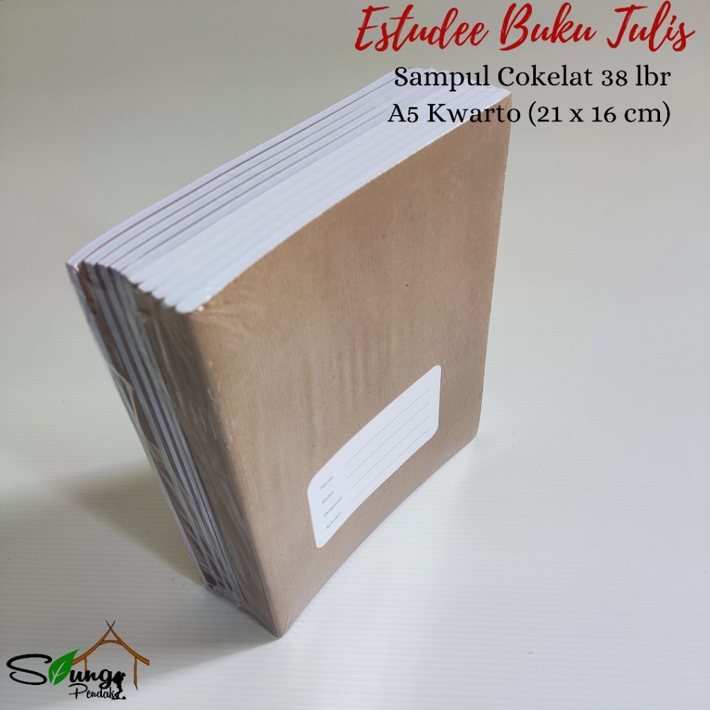 

Ay00! (isi 10) Buku Tulis / Buku Sekolah Estudee Sampul Cokelat A5 Kwarto 38 Lembar Best Seller