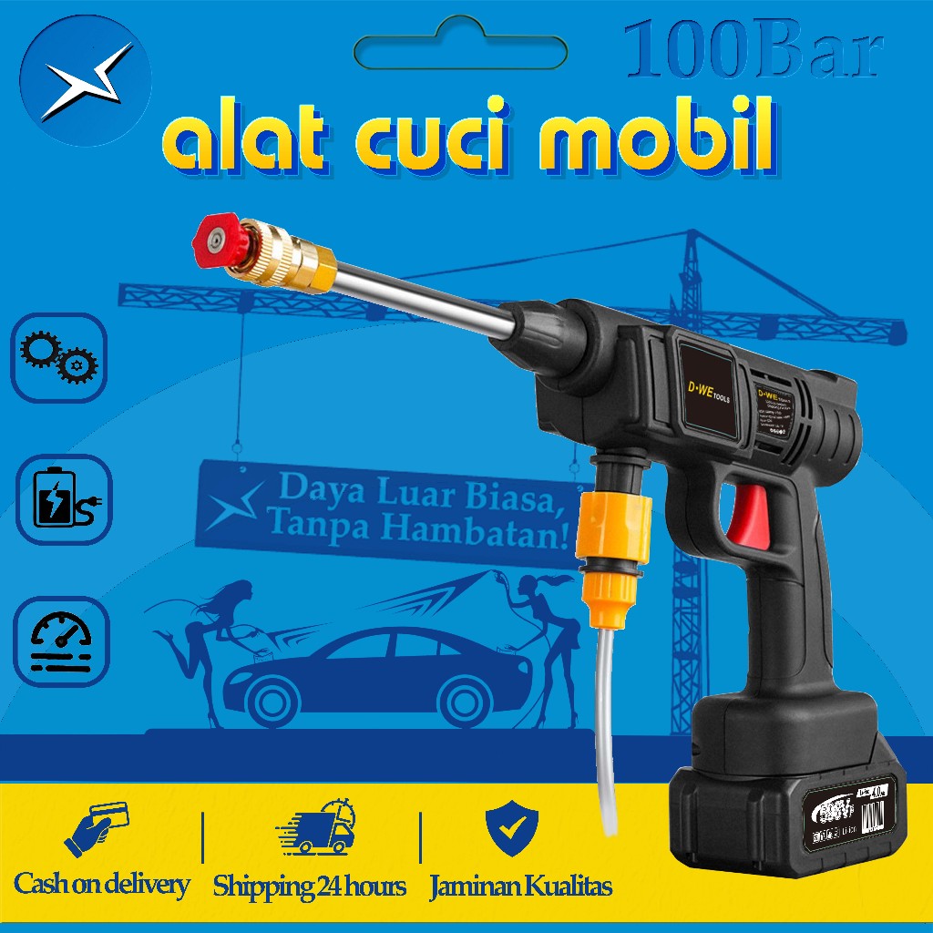 【🇩🇪 Teknologi Jerman】100bar alat cuci mobil alat cuci motor dan mobil alat cuci motor listrik mesin 