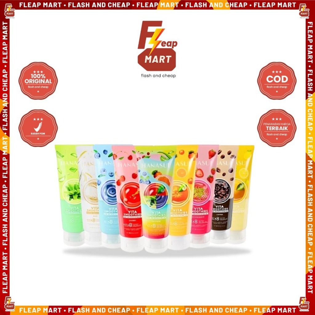 Hanasui Vita Smoothies Body Spa Exfoliating Gel Series 180mL