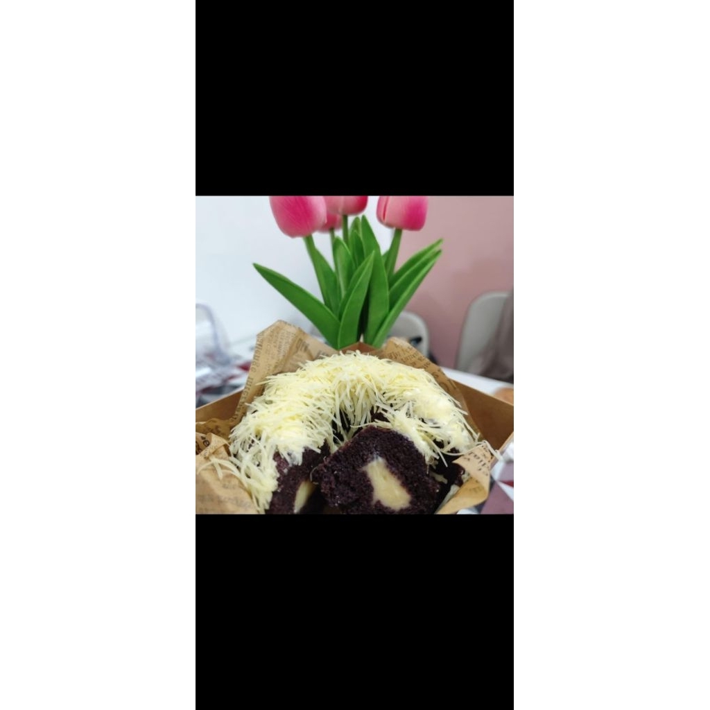 

bolu ketan karamel / bolu ketan keju lumer