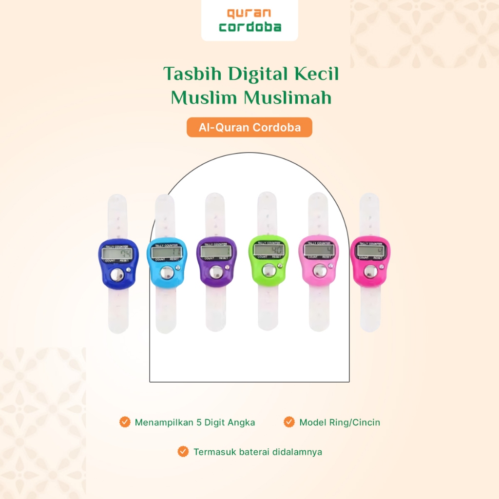 Quran Cordoba Tasbih Digital Kecil Muslim Muslimah