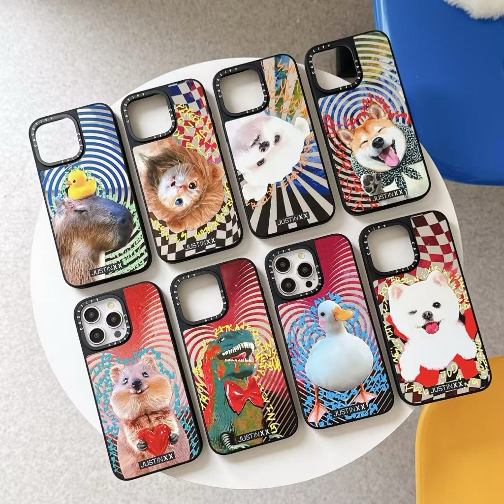 New Case Casetify Iphone Mirror Magsafe Hologram MBTI Personality Magnetic Cute Lucu Imut Hp Full Co