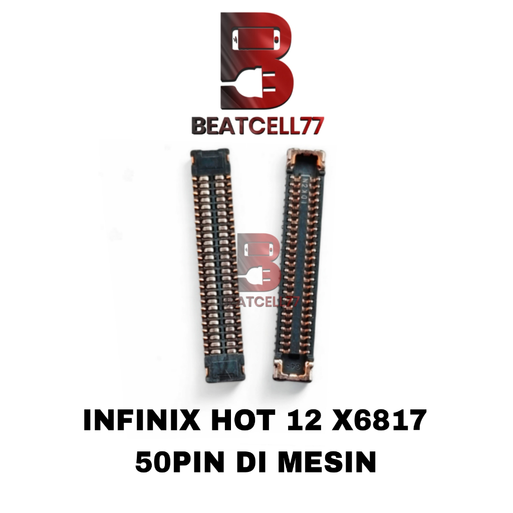 Konektor Lcd Infinix Hot 12 / X6817 Connector Lcd 50 Pin
