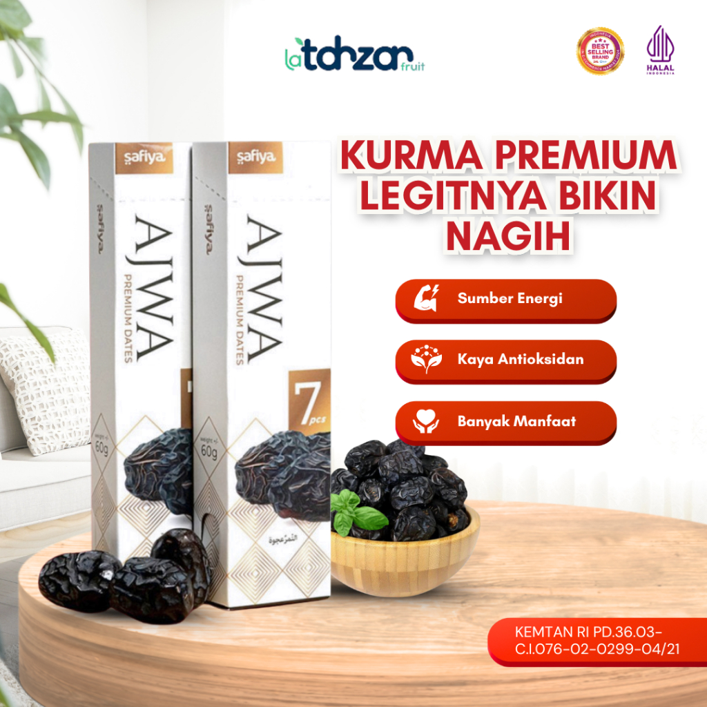 

Kurma Ajwa 7 Butir Kurma Ajwa Safiya Asli Madinah Qualitas Premium Oleh Oleh Haji Umroh