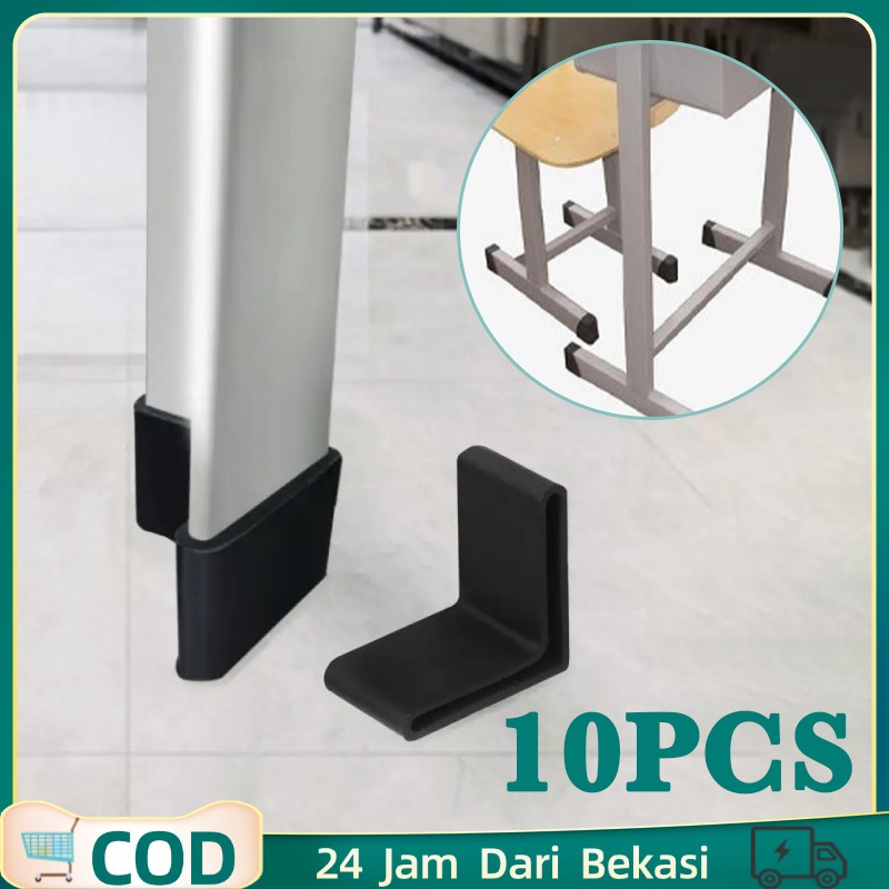 10pcs Karet Besi Siku Alas Kaki Rak Besi Karet Kaki Besi Siku Anti Scratch