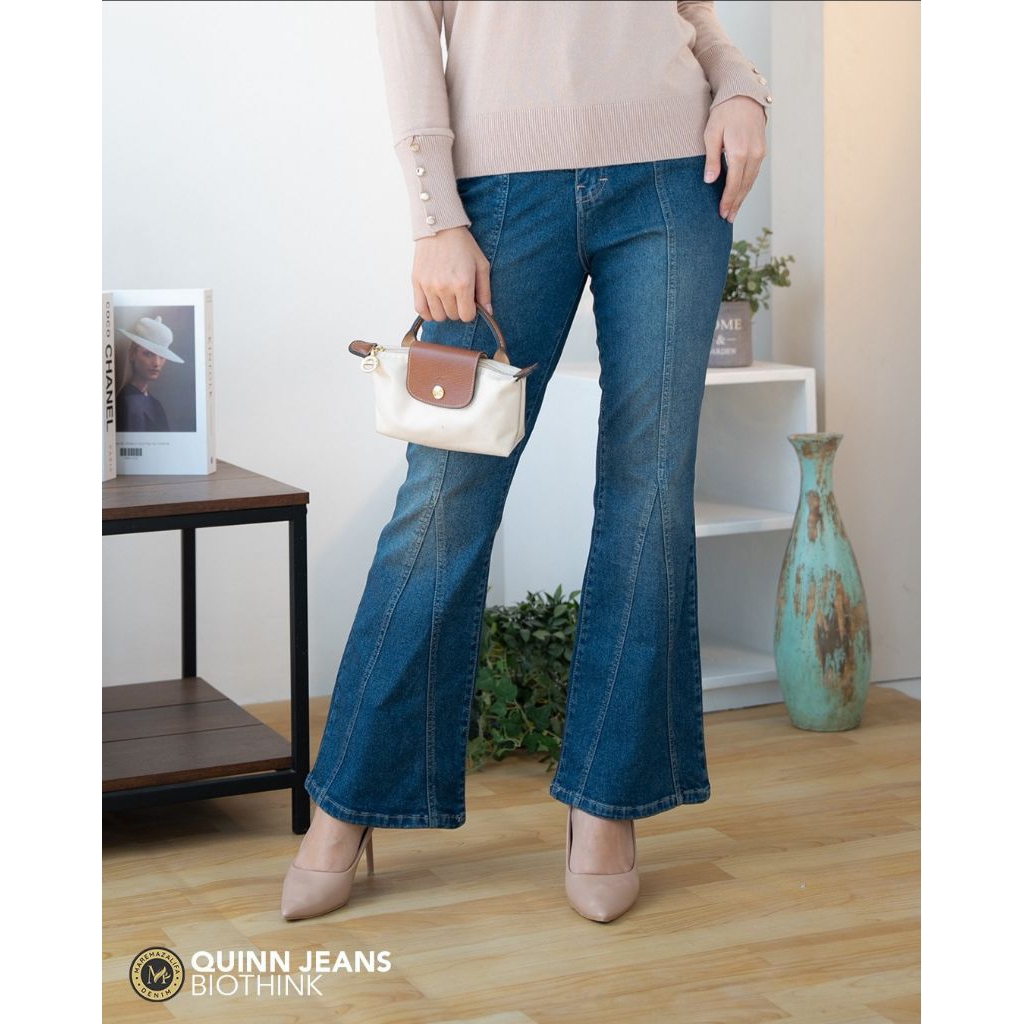 MAREMA - QUINN JEANS WANITA - CELANA JEANS DENIM BIOTHINK