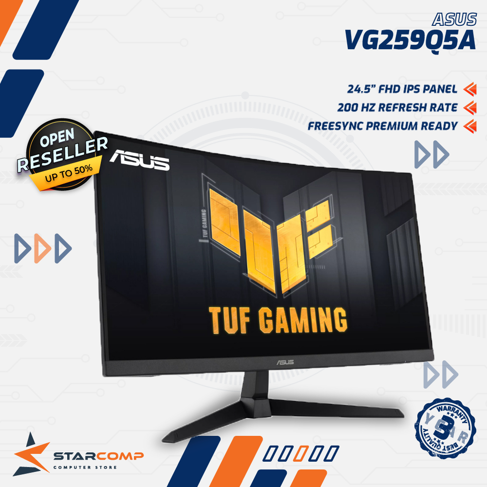 Asus TUF Gaming VG259Q5A Monitor 24.5" Full HD 200Hz Fast IPS
