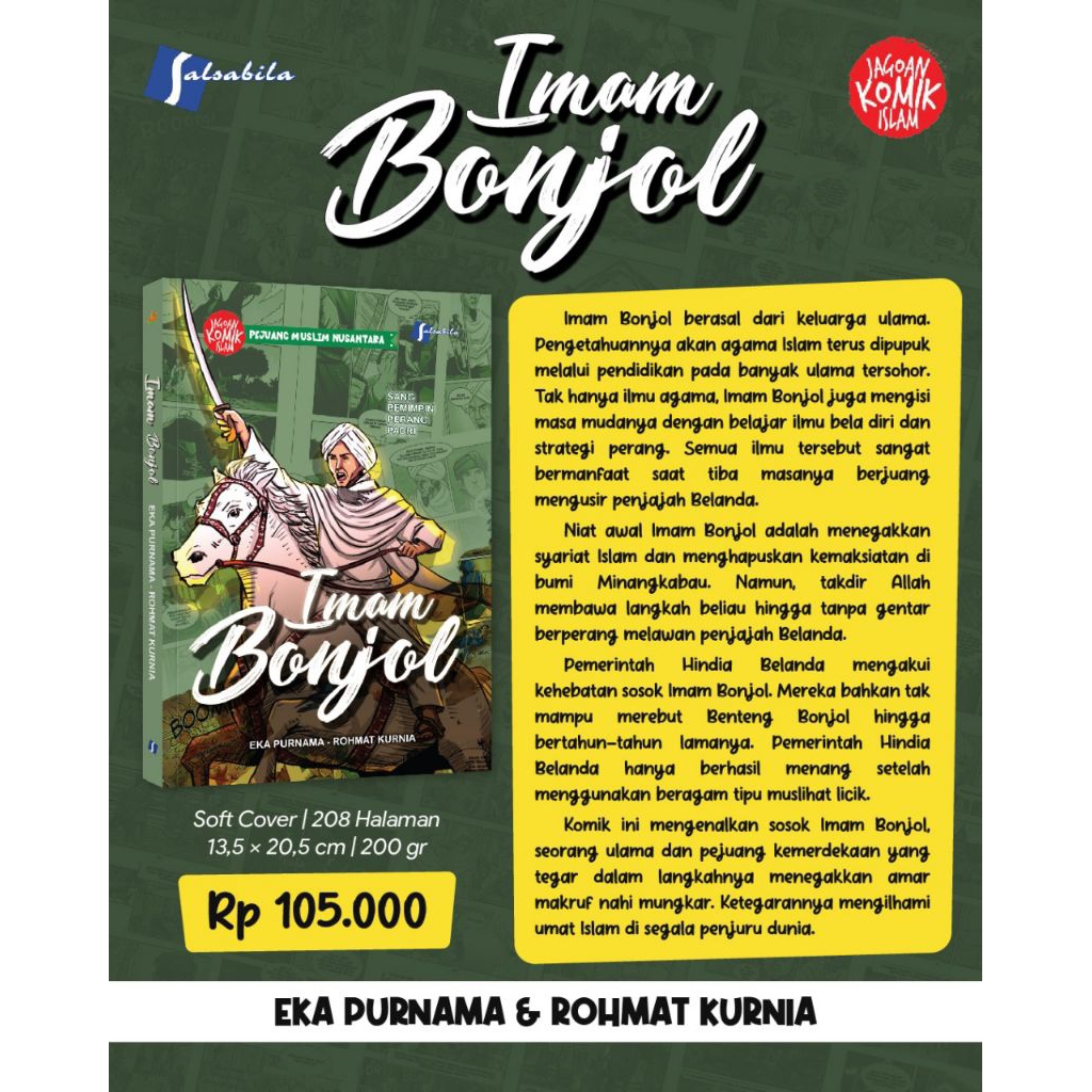 komik imam bonjol sang pemimpin perang Padri