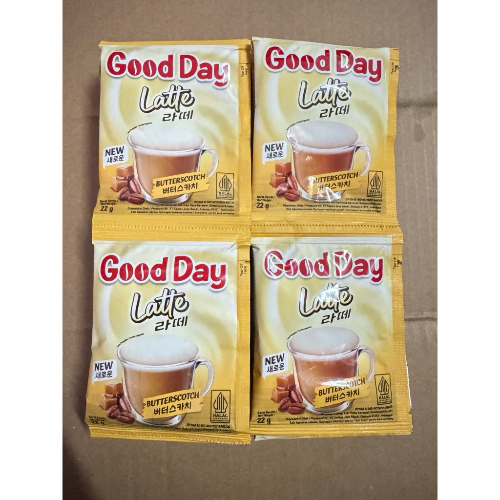 

Goodday Latte Butterscotch Renceng isi 10 Sachet