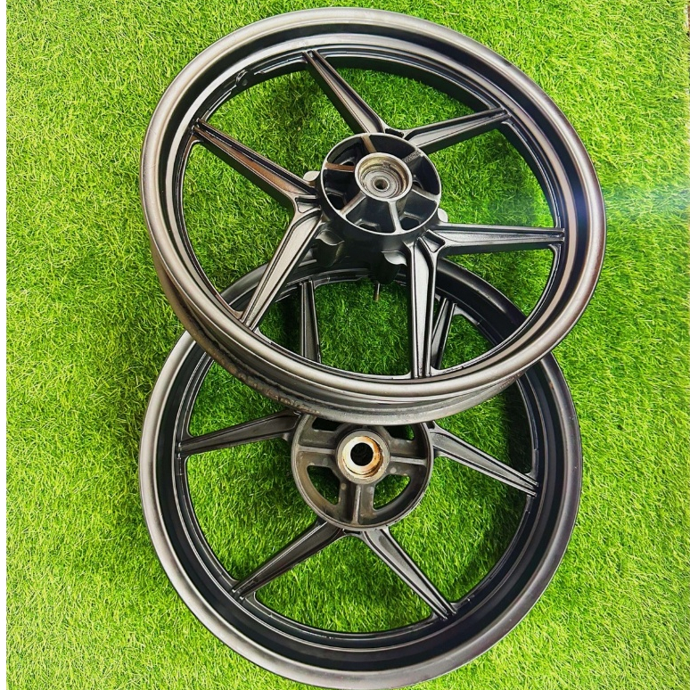 Velg depan belakang axio pnp  megapro mono/cb 150R old original copotan motor (velg saja)