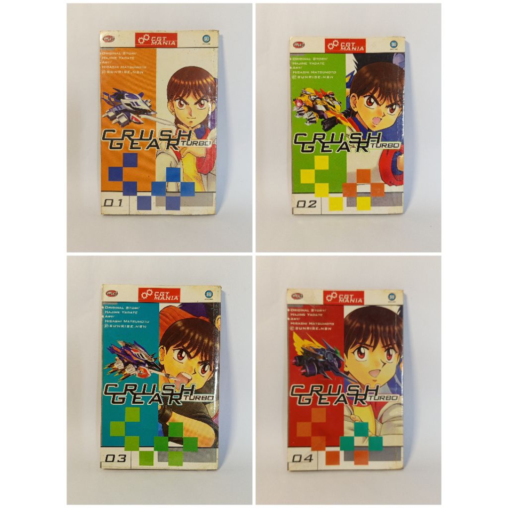 [Komik fullset] - Crush gear turbo 1-4, CGT mania Original preloved murah bagus bekas