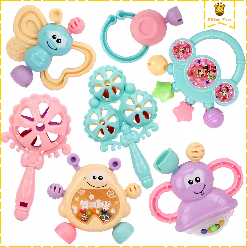 Gstar Mainan Gigi Bayi, Terbuat Dari Bahan Silikon Aman, Cocok Untuk Bayi Usia 0-12 Bulan Efektif Me