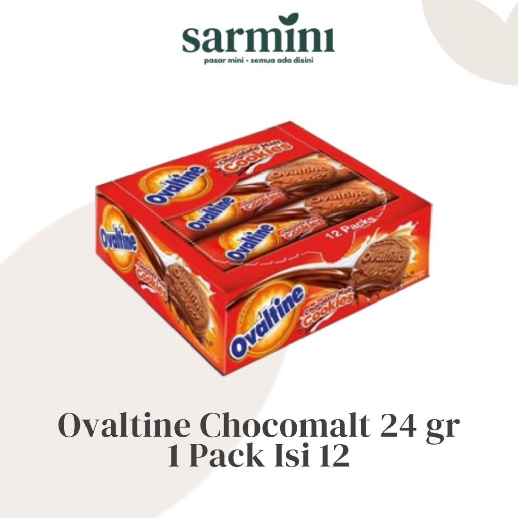 

Ovaltine Chocolate Malt Cookies 24gr 1 Pack isi 12