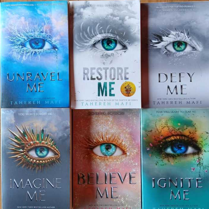 Tahereh Mafi Shatter Me Series Buku 2 -6 dan Companion Novel Fantasy Bahasa Inggris Preloved