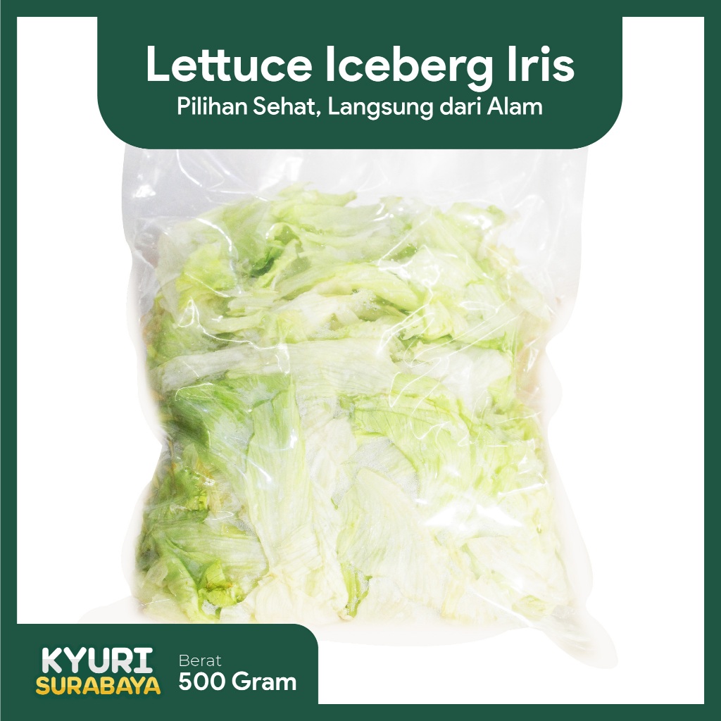 

Iceberg Lettuce Pack 500gr / Lettuce Praktis / Sayuran Segar / Sayuran Organik / Sayur Surabaya