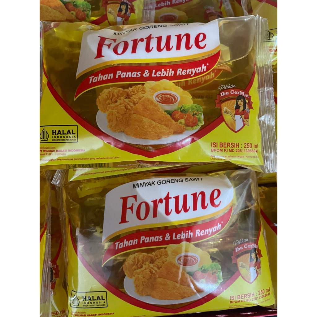 

10 pcs FORTUNE MINYAK GORENG 250ml-FORTUNE BANTAL 1/4