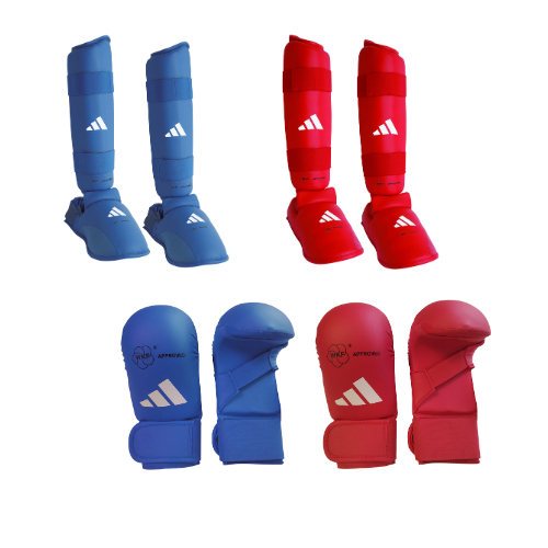 Adidas Karate Protector (Bundle) WKF - Adidas Paket Pelindung Tangan dan Kaki Karate