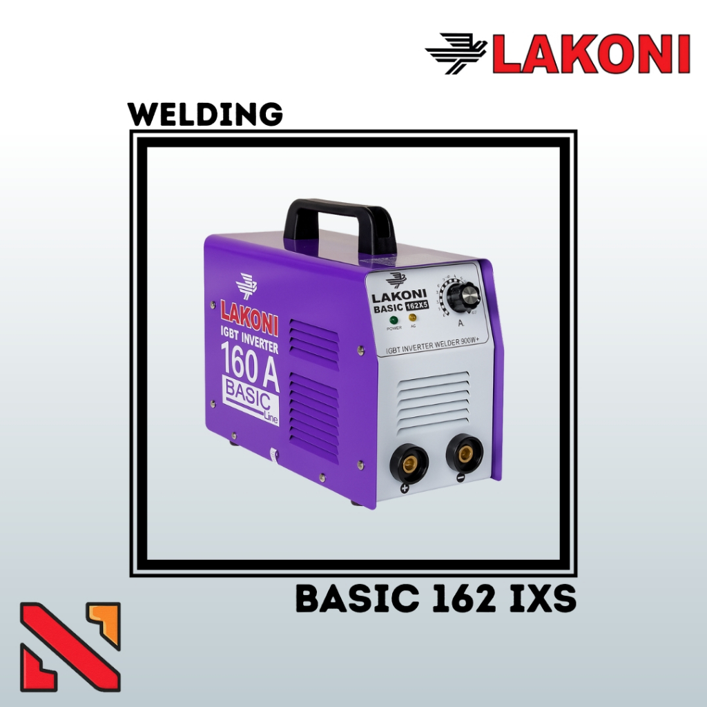 Mesin Travo Las Inverter - Lakoni Basic 162 iXS - 160 A - Inverter Welding Machine w/ IGBT System
