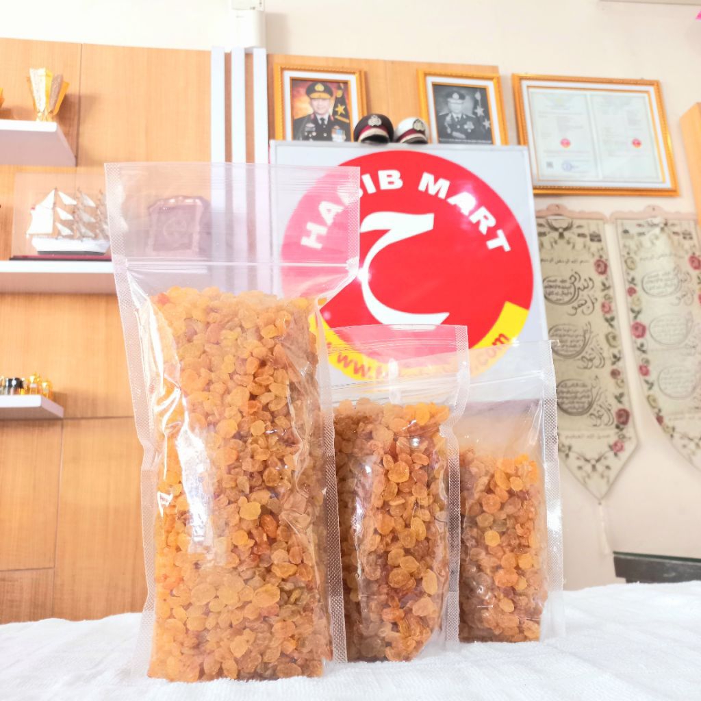 

Kismis Premium Golden Raisin California / Jumbo Sun-Maid - Cemilan Sehat Buah Kering Manis Kaya Manfaat 1kg 500gr 250gr