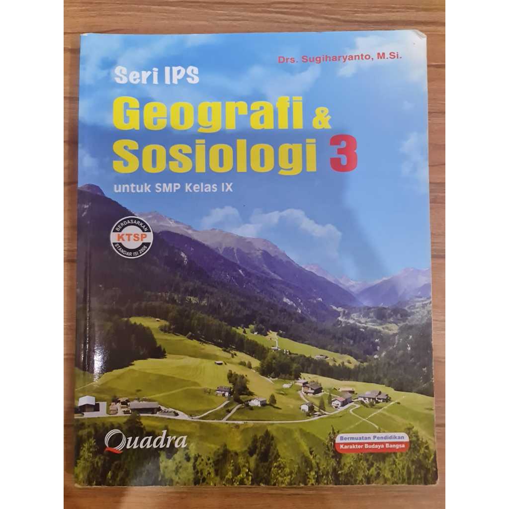 Seri IPS Geografi & Sosiologi 3 untuk SMP kelas 9