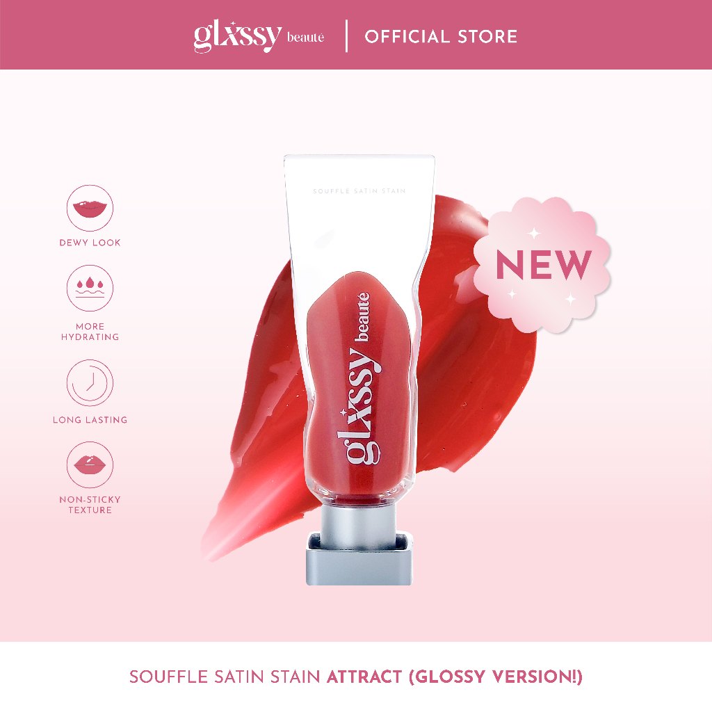 Glxssy Beaute Souffle Satin Stain Attract - Lip Tint