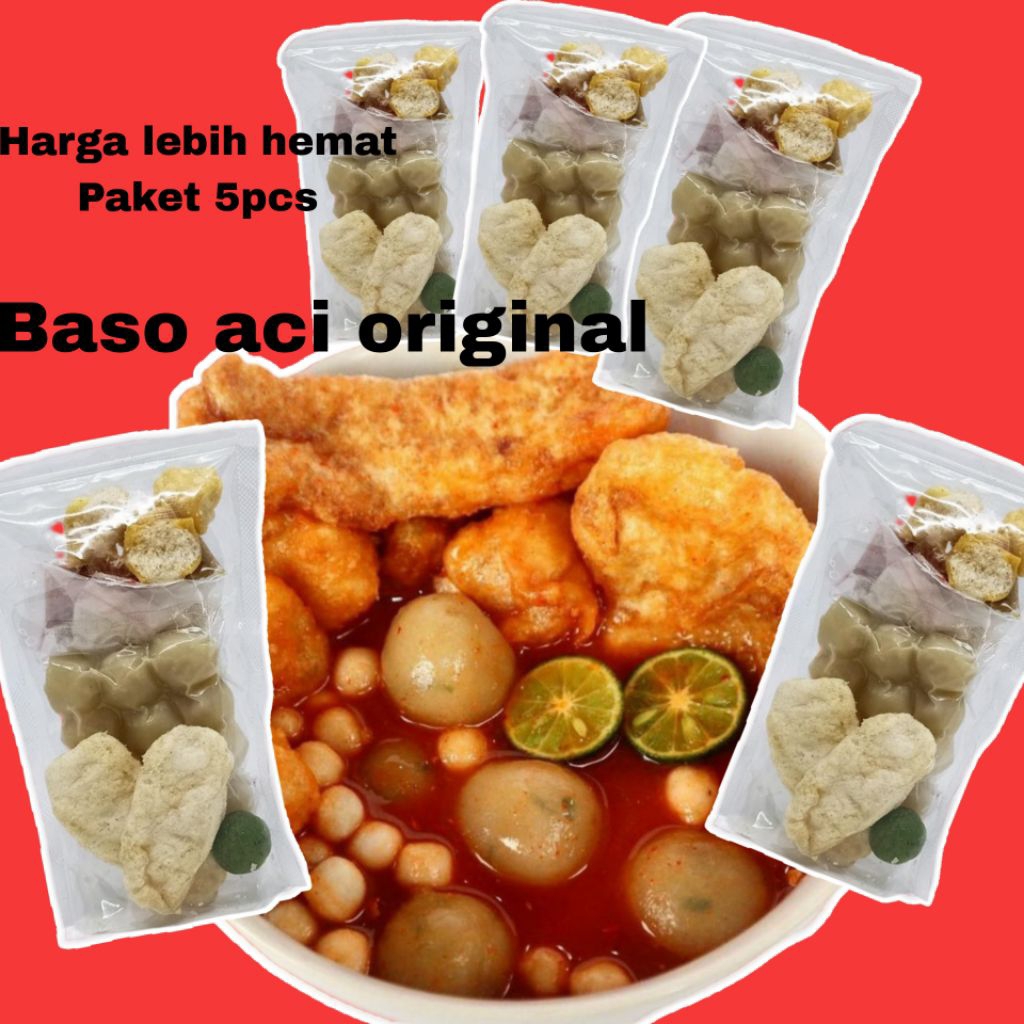 

PAKET HEMAT BAKSO ACI ORIGINAL ISI 5PCS