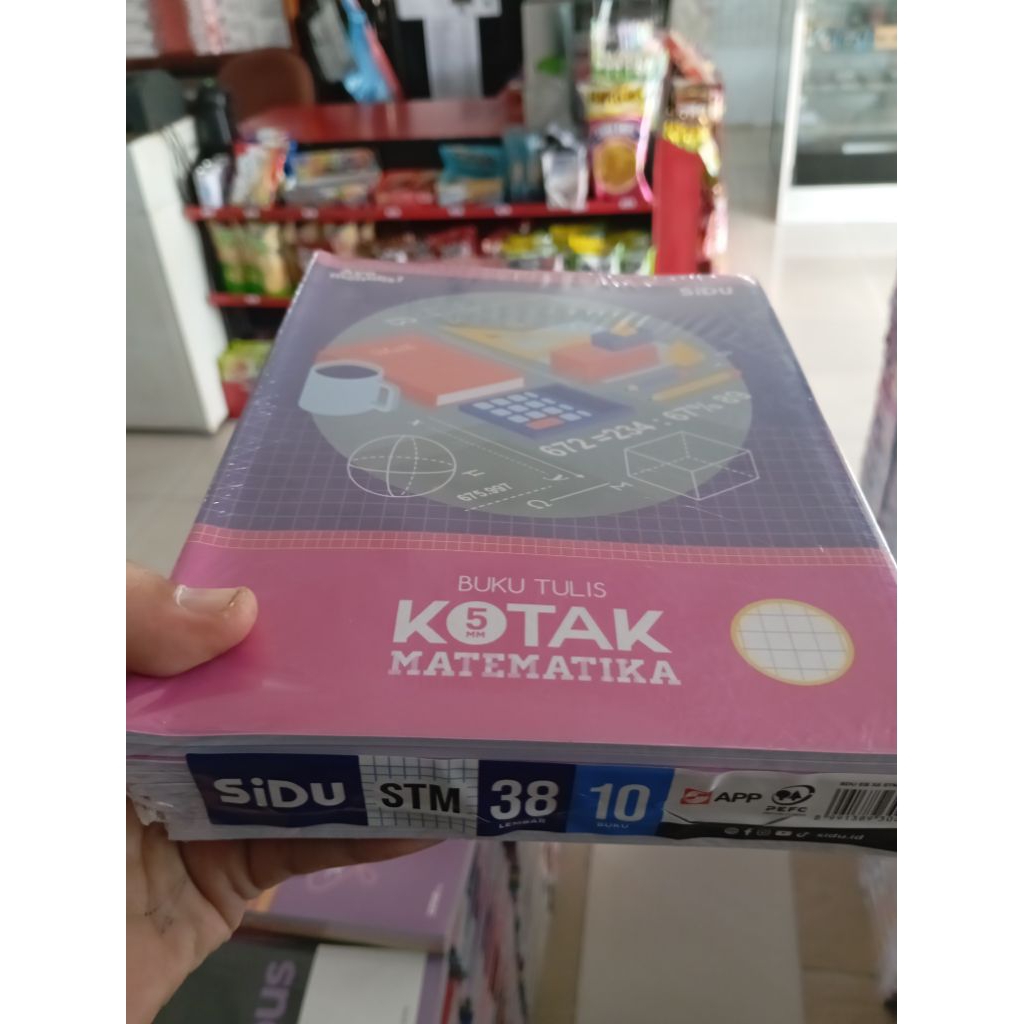 

buku tulis kotak kecil sidu 38 lembar 1 pack isi 10