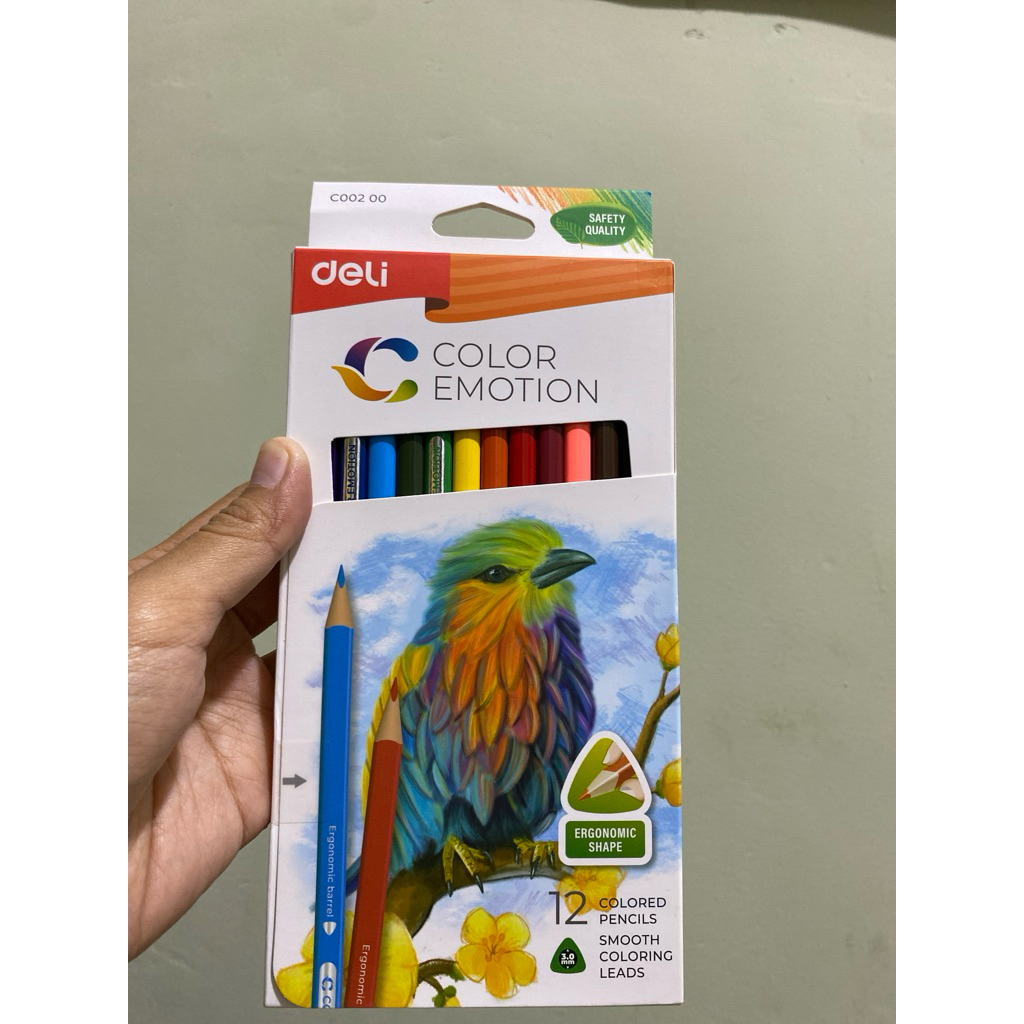 

Pensil warna color emotion isi 12 deli