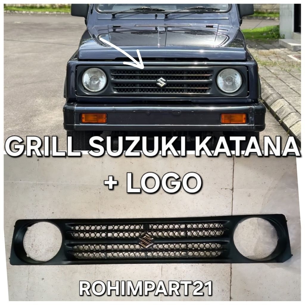 FRONT GRILL SUZUKI KATANA + LOGO