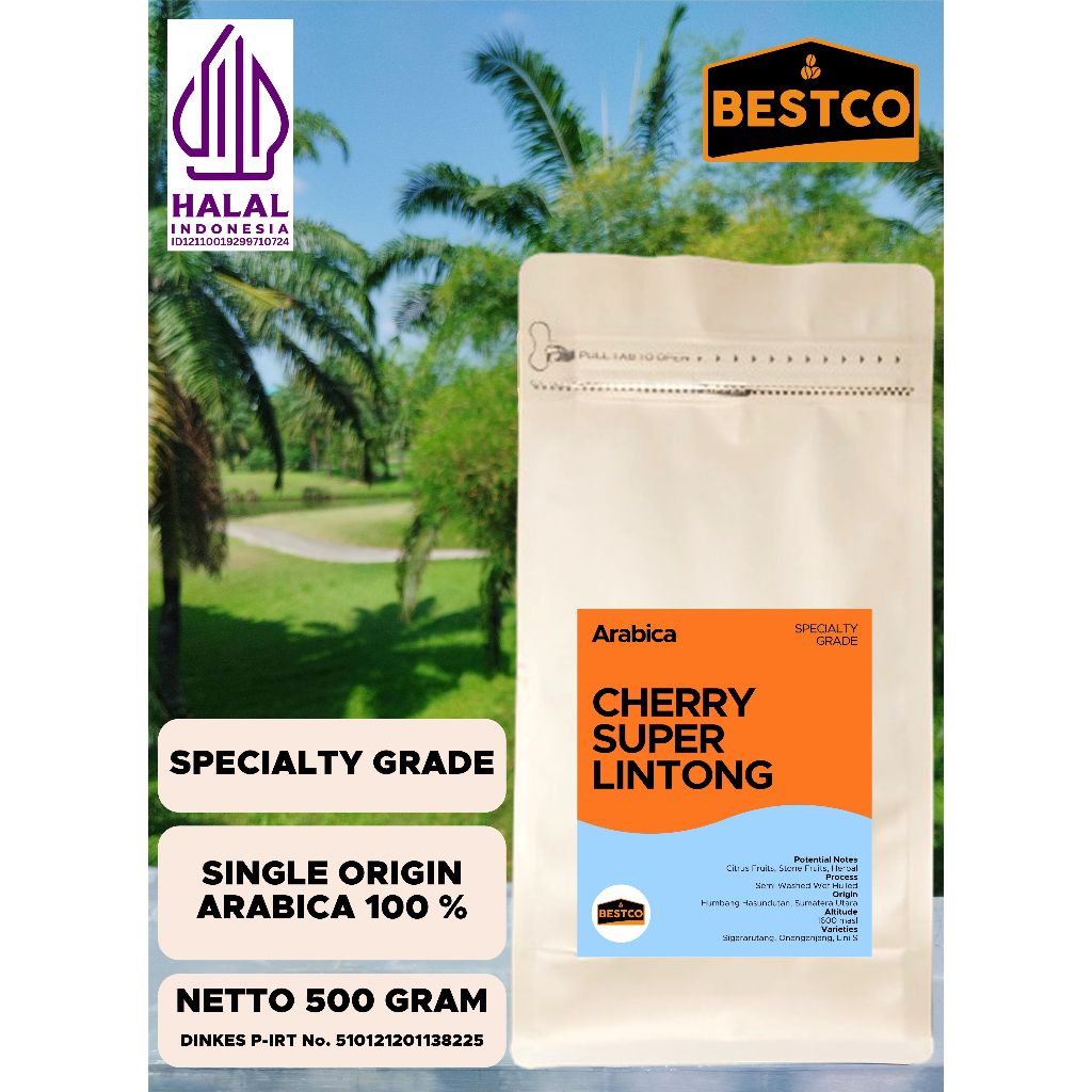 

Kopi Bestco Specialty Arabica Cherry Super Lintong 500 gr