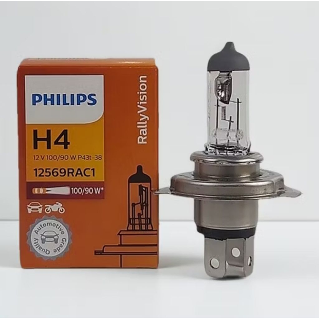 PHILIPS 12V 100W H4 LAMPU HALOGEN MOBIL