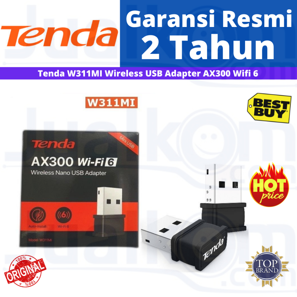 Tenda W311MI AX300 Wifi 6 Wireless Nano USB Adapter Wifi6