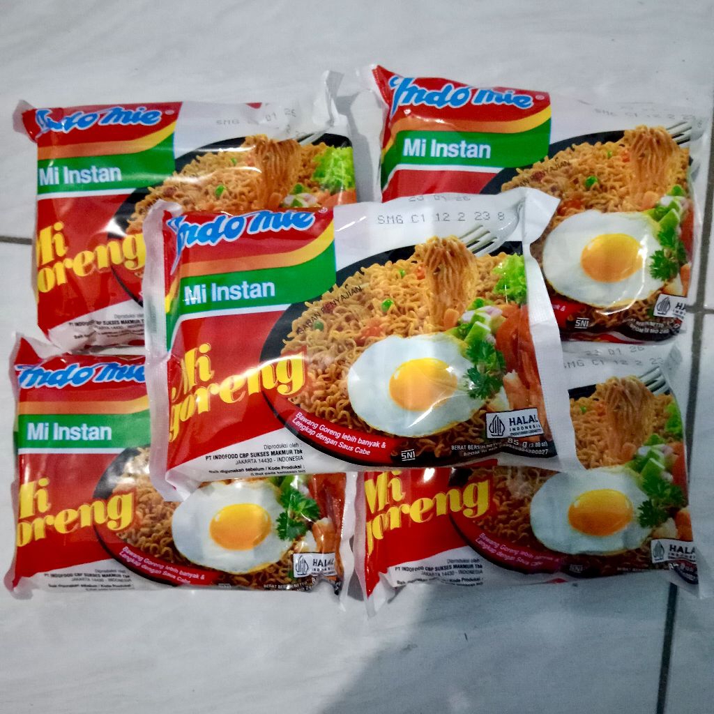 

(PROMO) 5 pcs Indomie Goreng Mie Instan 85gr