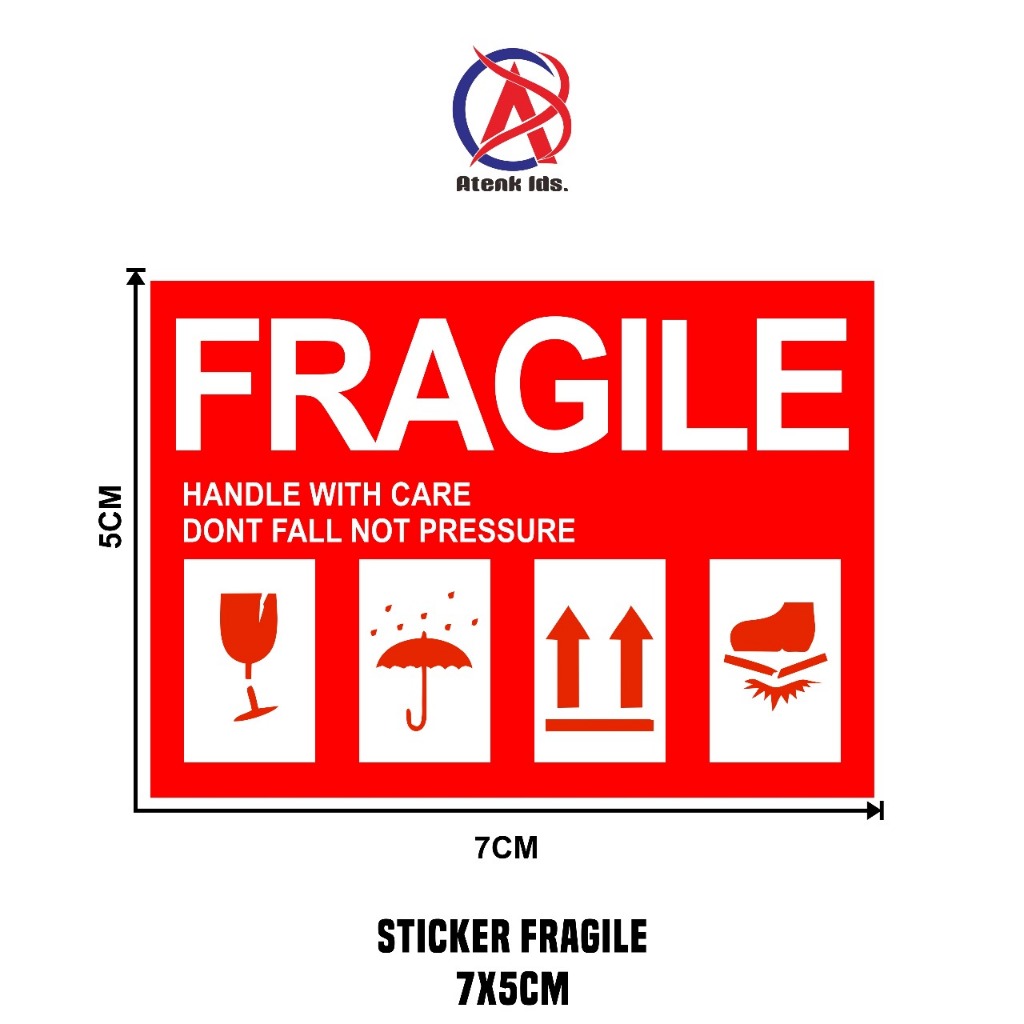

Stiker fragile 7x5 (100 pcs)