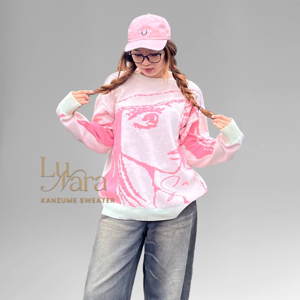 Kanzume Crewneck Sweater - Sweater Oversize Anime