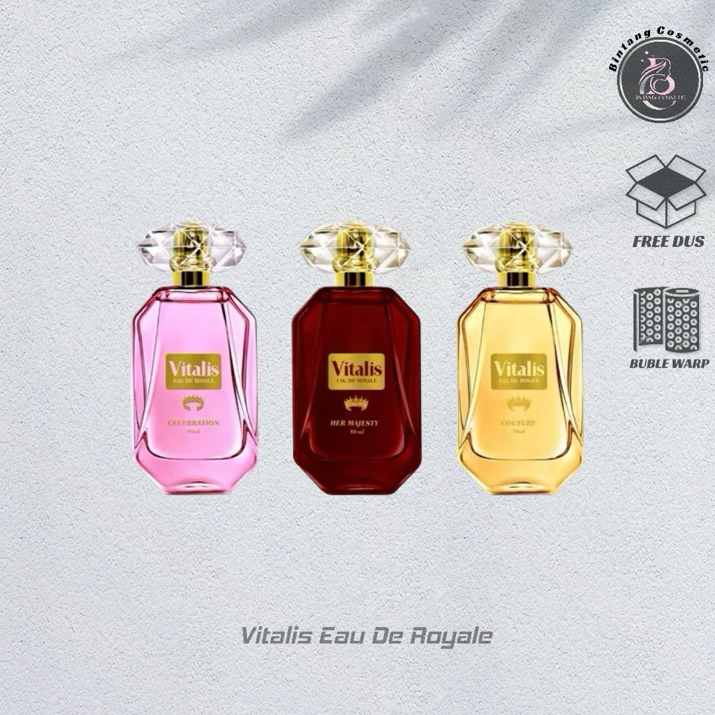 Vitalis Eau De Royale 50 ml , Parfum Vitalis Kaca Eau De Royale
