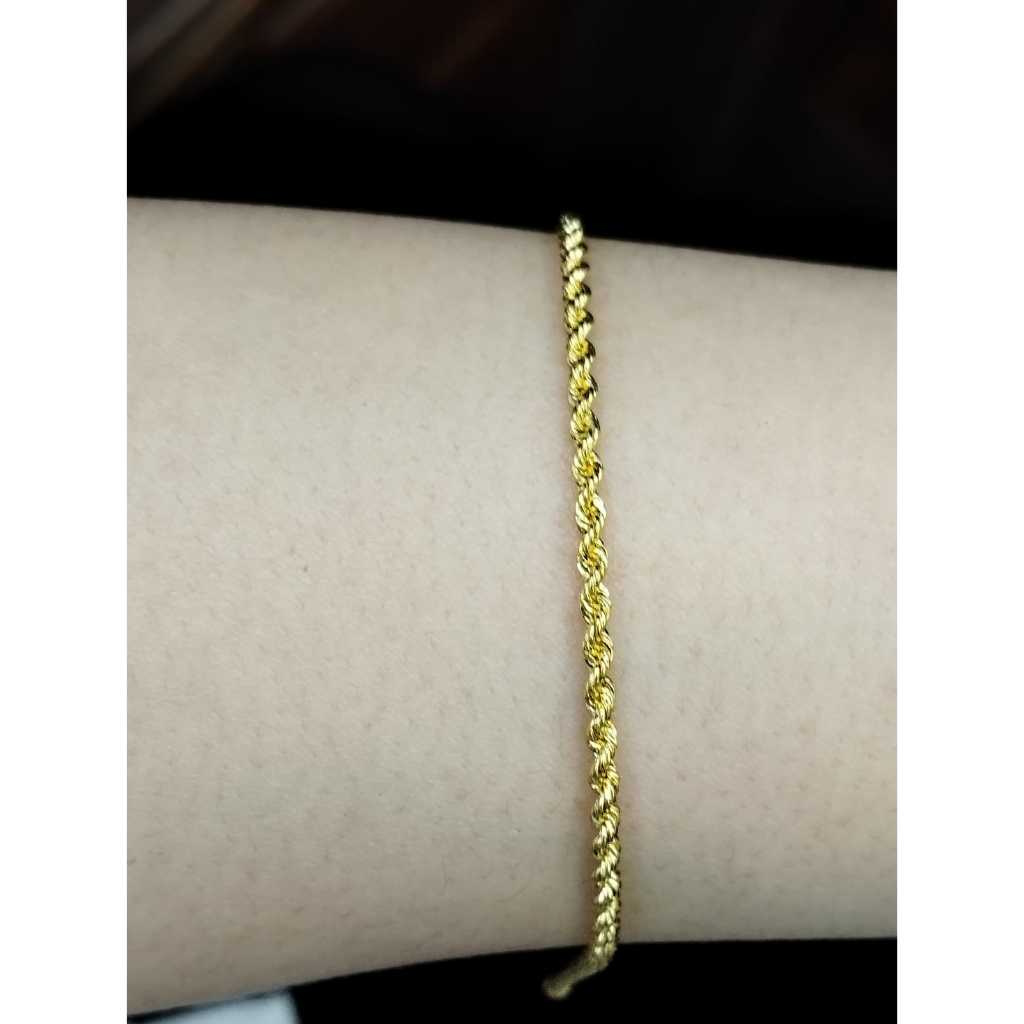 Gelang Tangan Kepang Korea Kuning Dewasa – UBS Gold 70% (16K)