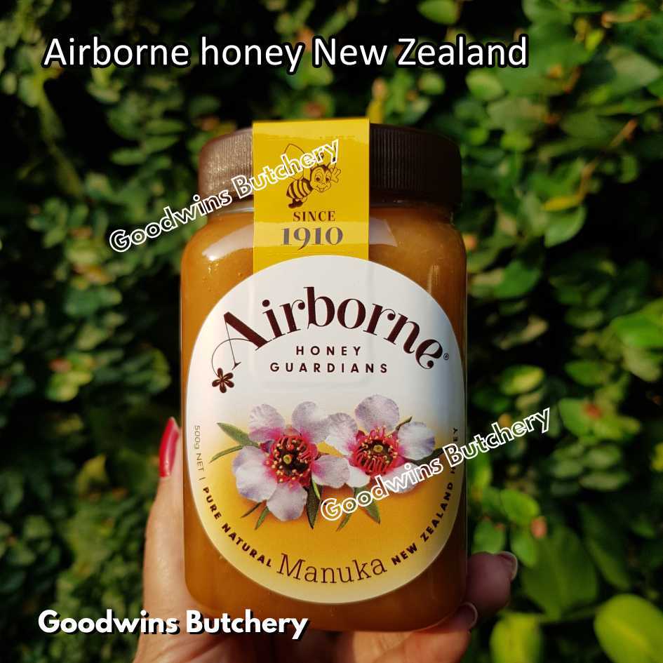 

NZ Airborne honey MANUKA pure natural madu asli import New Zealand 500g